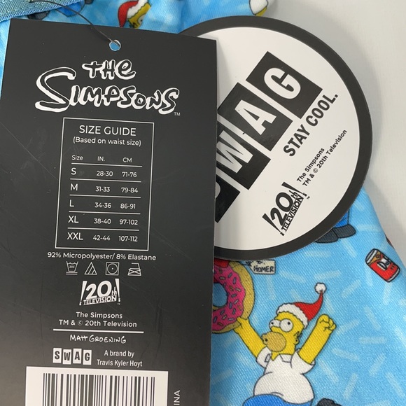 SWAG "The Simpsons" Christmas Themed Boxer Brief-New with Tags - Picture 3 of 7